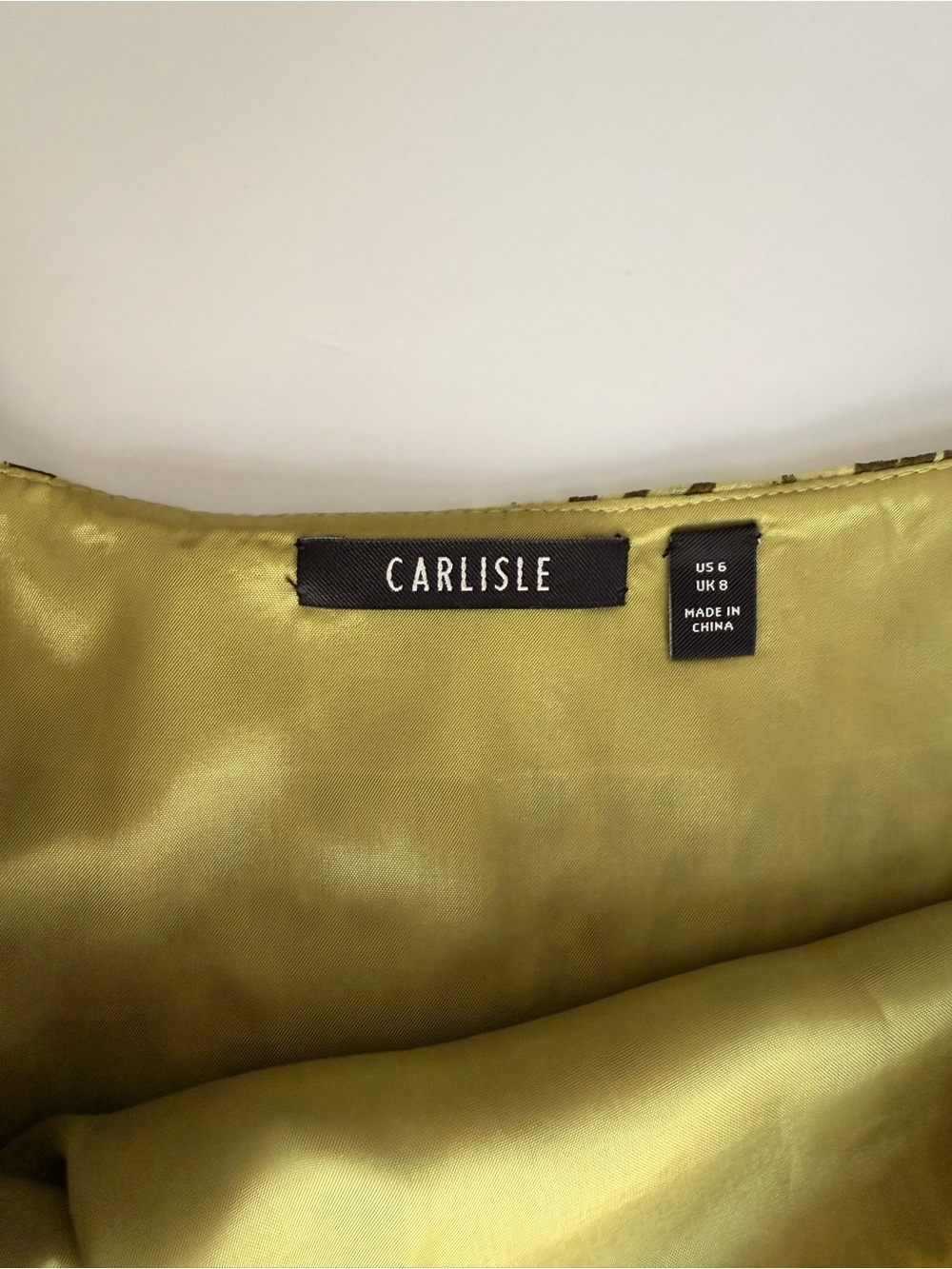 2/$40 Carlisle Silk Leopard Print A-Line Women's Skirt - Yellow/Lime green - Picture 2 of 9